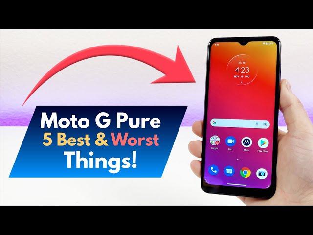 Moto G Pure - 5 Best and 5 Worst Things!