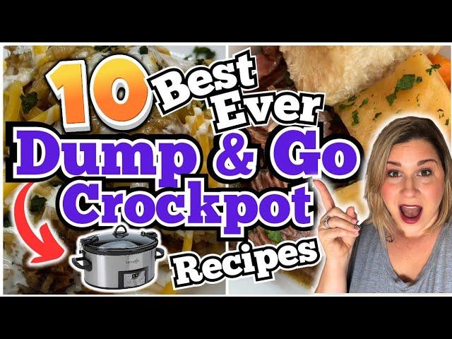 10 MIND-BLOWING DUMP & GO CROCKPOT RECIPES You Will GO CRAZY OVER! | EASY SLOW COOKER MEALS