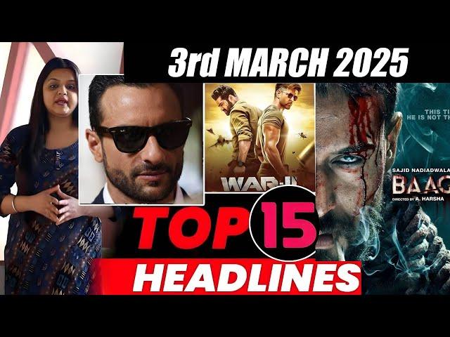 Top 15 Big News of Bollywood | 3rd MARCH 2025 | Salman Khan , Ramayana, Sunny Deol, Amir Khan