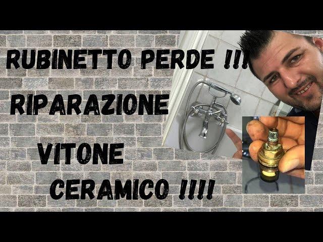 Rubinetto perde acqua :ripariamo il vitone ceramico