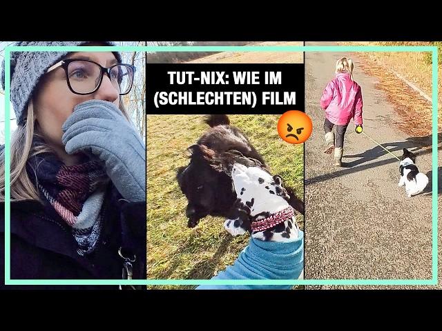 Unser Kind führt den Hund aus  Tut-Nix Hundebegegnung wie im Film | Nächstes Kunstwerk | Advent