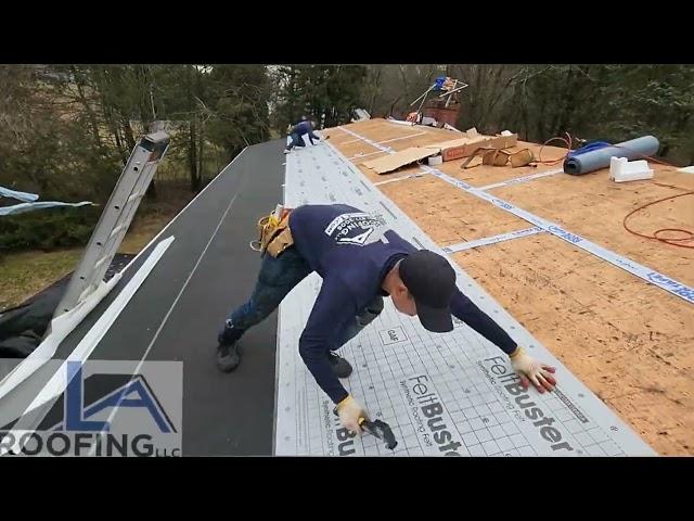 Amazing Roof Replacement Process in CT | LA Roofing at Work