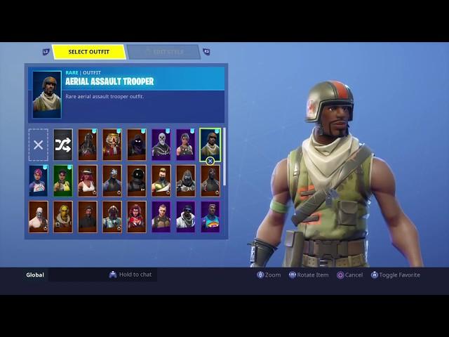 SEASON 1 Fortnite Account Locker And Stats Showcase! (Season 1) *OG Skull Trooper & more rare skins*