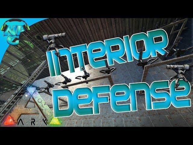 ARK Base Defense - Interior Turret Strategies! ARK: Survival Evolved Ragnarok PVP E11