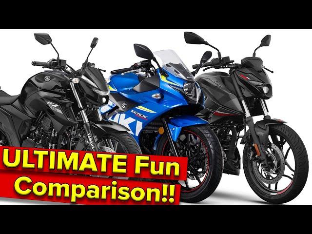 Best VFM 250cc? Pulsar N250 vs Gixxer 250 vs Yamaha FZ25  | RevNitro