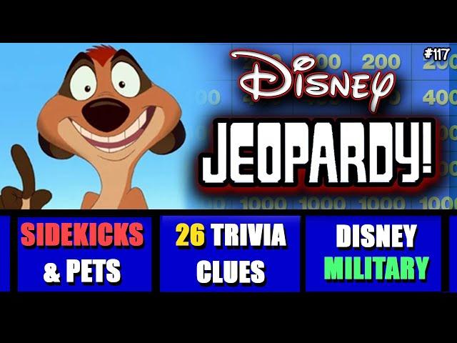 Disney Jeopardy Quiz • 26 Clue Game • Test your Knowledge