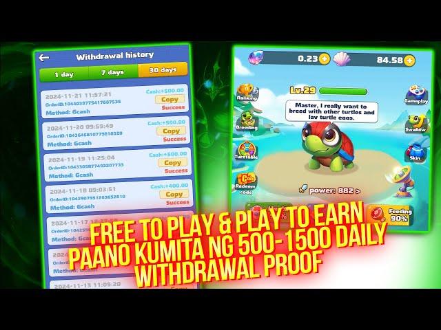 PAANO AKO KUMITA NG 500-1500 Daily dito sa PAG-LALARO ng IDLE PLAY TO EARN GAME