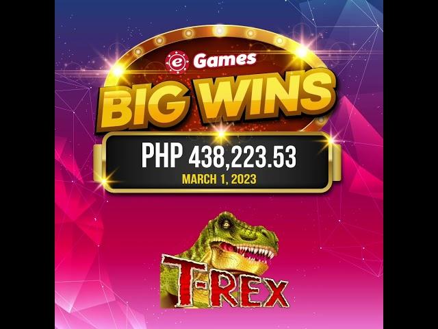  CONGRATULATIONS  eGames BIG WINS ‼️ Php 438,223.53 Won ‼️