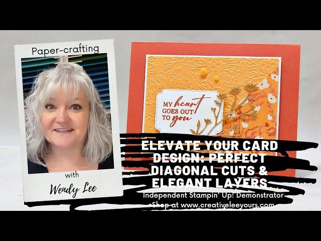 Elevate Your Card Design: Perfect Diagonal Cuts & Elegant Layers