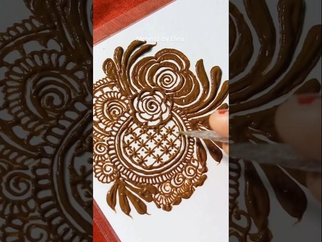 Beautiful flowers mehndi design ️#shorts #youtubeshorts #viralvideo #mehndi #shots #mehndidesign