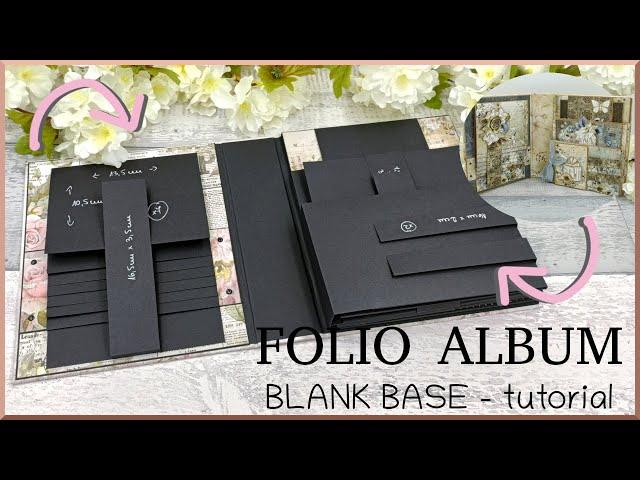 TUTORIAL - Folio Album - Blank Base - Craft O'Clock - Vintage Treasure - scrapbooking ideas, diy