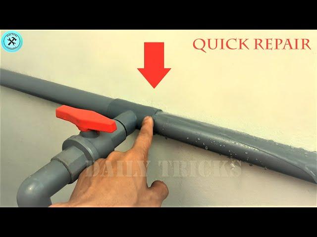 Plumbers Don't Want You To Know This Trick! Repair Leaking Pvc Pipes And Plumbing In Few Easy Ways!