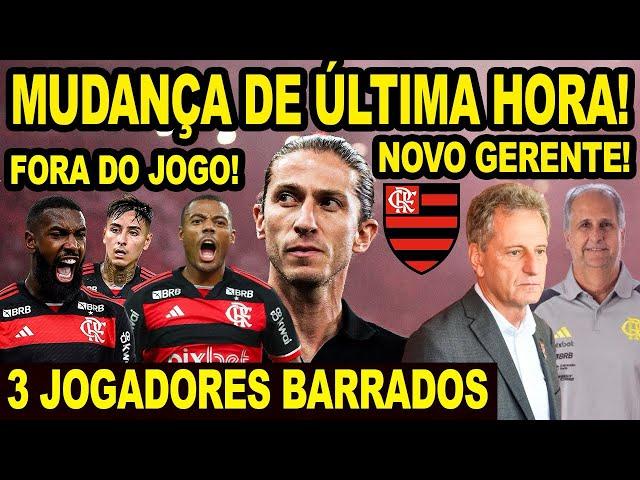 MUDANÇA NA GERÊNCIA DO FLAMENGO! 3 JOGADORES BARRADOS PARA O FLAXFLU! GABIGOL HOMENAGEADO NO JOGO E+