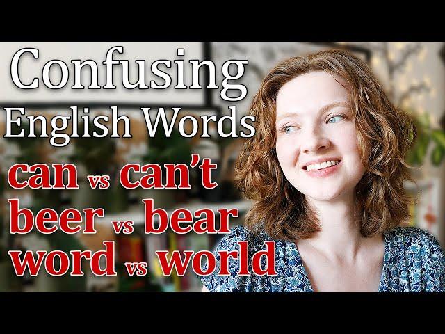 The most commonly confused and mispronounced words in English (ESSENTIAL LESSON!)