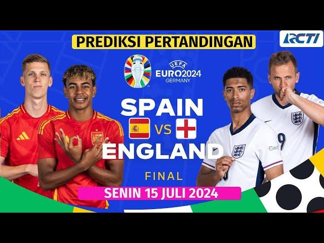 Jadwal SPANYOL VS INGGRIS FINAL Euro 2024 MALAM INI LIVE RCTI |Head to head Dan Prediksi skor