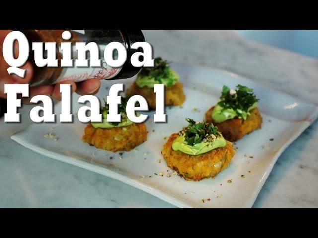 Vegan Quinoa Falafel with Tahini Avocado Dressing | Jason Wrobel