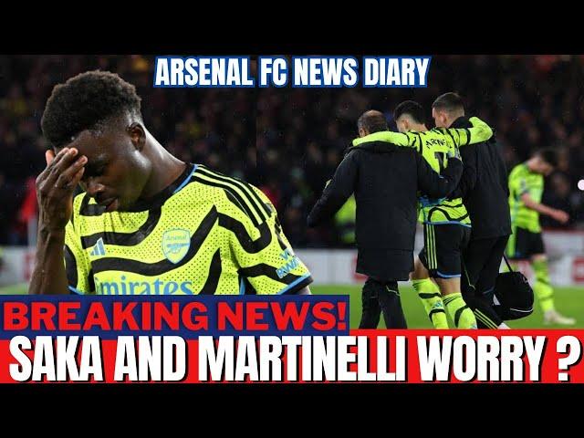 BREAKING NEWS! SAKA AND MARTINELLI INJURIES?! [ARSENAL FC NEWS DIARY]