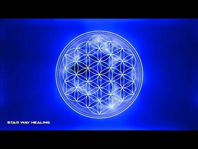 417Hz + 852Hz Blue Flame Flower of Life | Remove Negative Thoughts & Negative Energy | Reiki