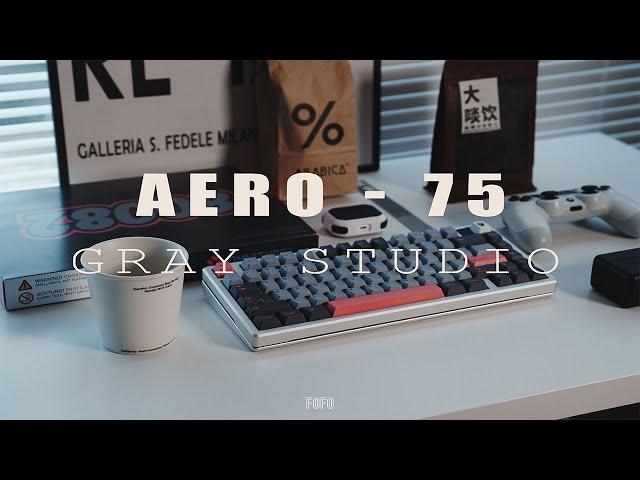 Welcome to my Cyber ​​Aviation   Gray Studio Aero 75 Build and typing sound