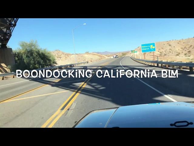 Boondocking Arizona/California-Big River BLM land, free camping