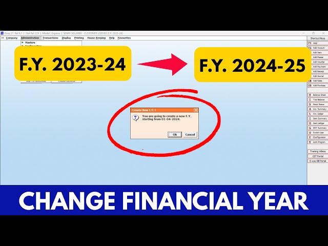 How to Change Financial Year in Busy Accounting Software