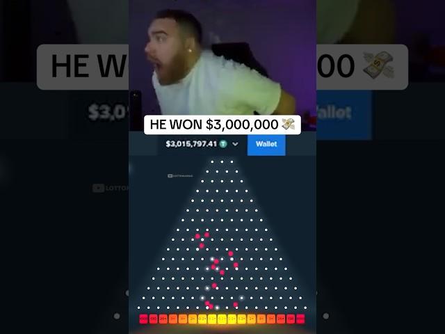 CRAZY $3,000,000 1000x PLINKO HIT! (STAKE ORIGINALS) #stake #casino #plinko #shorts #trending