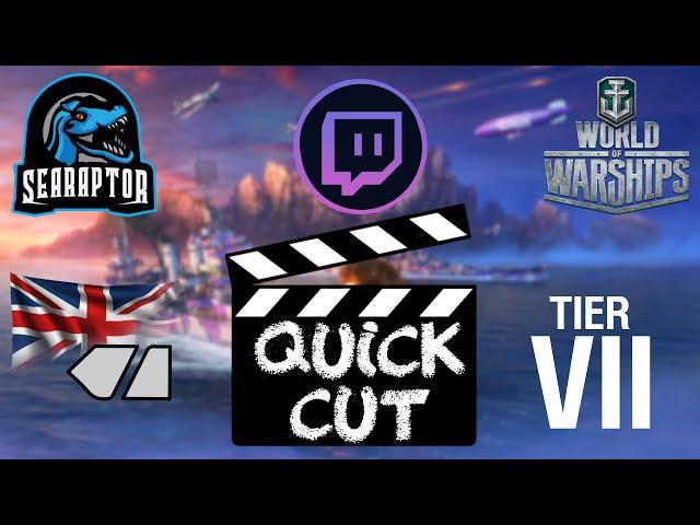 World of Warships - Quick Cut: Tier VII British Cruiser HMS Fiji