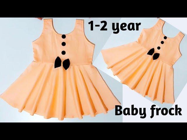 Full gher umbrella cut baby frock cutting and stitching ll 1-2 year baby frock ll very easyll