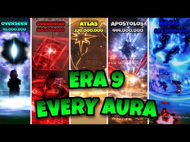 Sols RNG┃EVERY New Aura「ERA 9 」