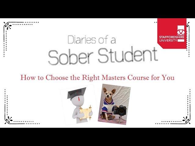 How to Choose the Right Masters Course for You