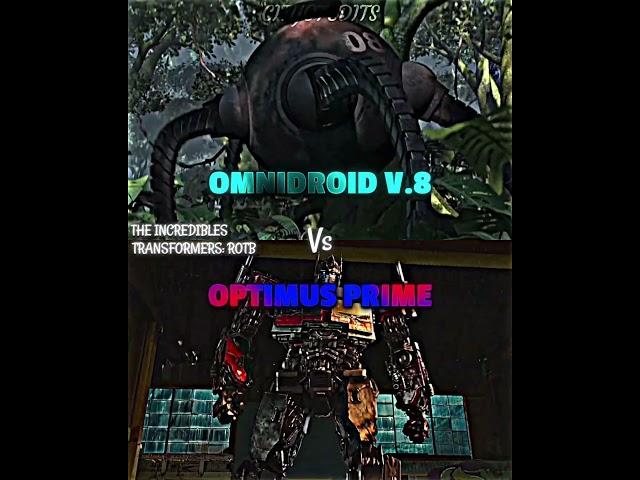 Optimus Prime vs Omnidroid v8 #theincredibles #optimusprime #transformersrotb #vsbattle #vsedit #wis