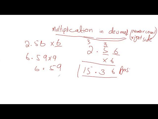 Multiplication in decimal