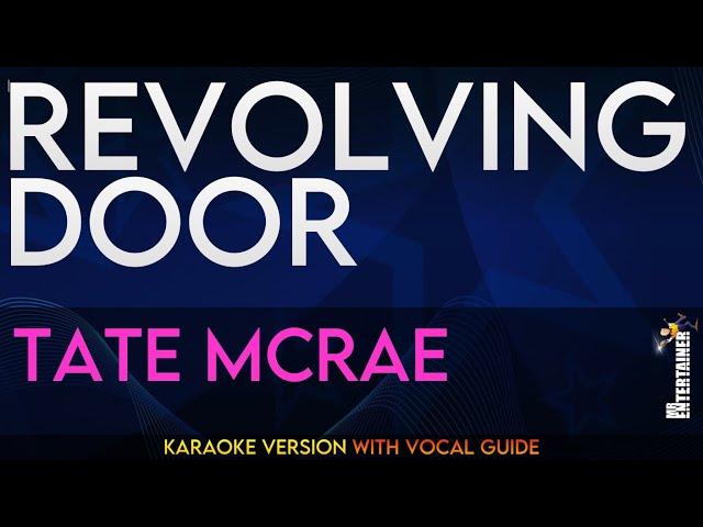 Revolving Door - Tate McRae (KARAOKE WITH VOCAL GUIDE)