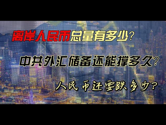 離岸人民幣到底總量規模有多大？中共可動用的維持利率穩定的外匯儲備有多少？什麼會是壓死人民幣匯率的最後一個“肥豬”！人民幣的長期匯價能看到哪裡？