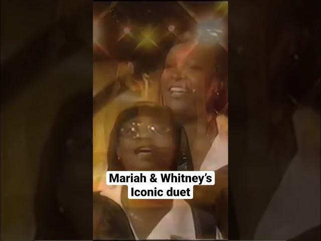 Mariah & Whitneys iconic duet! #shorts #mariahcarey #whitneyhouston