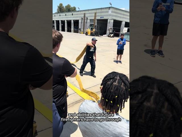Rams Rookies at LAFD Drill Tower 81