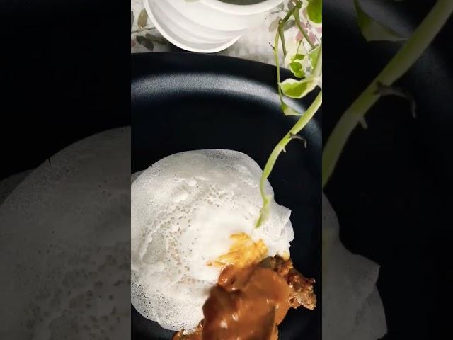 #shorts#YUMMY APPAM AND CHICKEN CURRY#