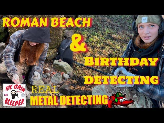 ROMAN BEACH AND BIRTHDAY METAL DETECTING FIRST OF THE YEAR 2025 !