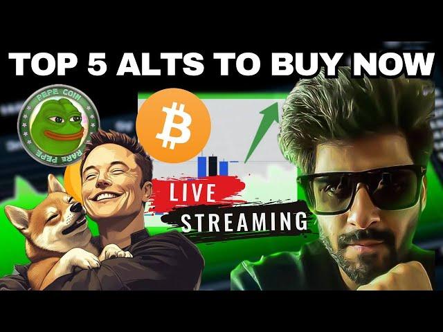 Bitcoin & Crypto Trading Live | 22th May | Top 5 Alt-Coin Trading Setup (LIVE)