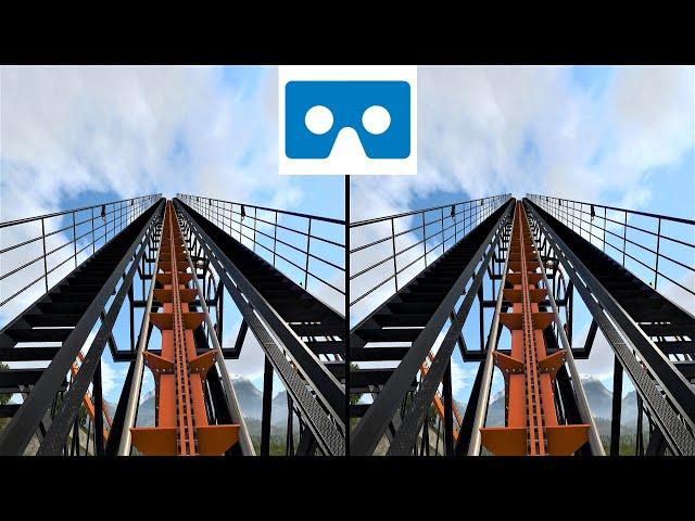 Roller Coaster 1 3D VR video для VR очков американские горки 3D SBS VR box google cardboard