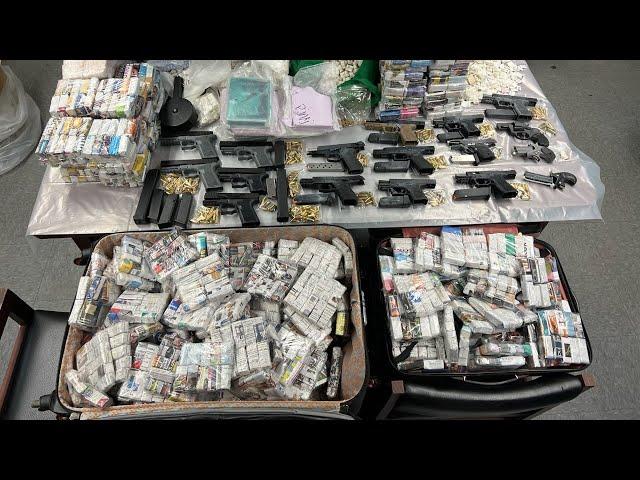 Millions in drugs and guns seized from abandoned Queens home