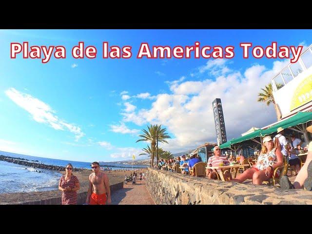 TENERIFE SOUTH - THIS IS PLAYA DE LAS AMERICAS TODAY 