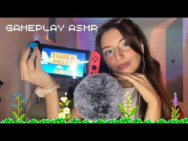 ASMR Stardew Valley gameplay (screen tapping, button clicking, close whispers)