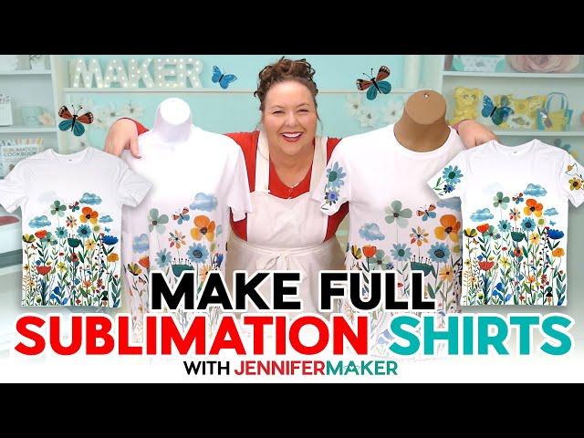 Make A Full Sublimation Shirt: Print, Tile, And Pressing Tutorial For Both Sides!