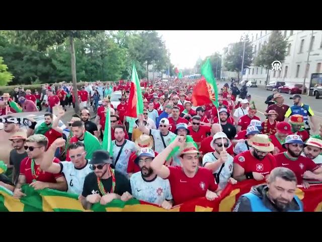 Portuguese fans flock to Leipzig stadium for EURO 2024 showdown with Czech Republic