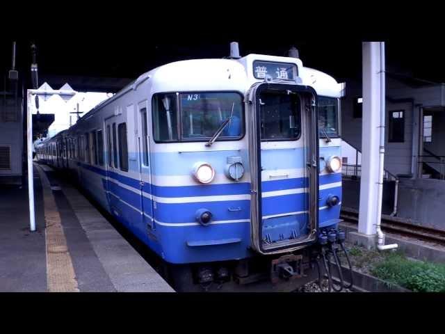 上越線1745M　115系N3編成　六日町駅発車