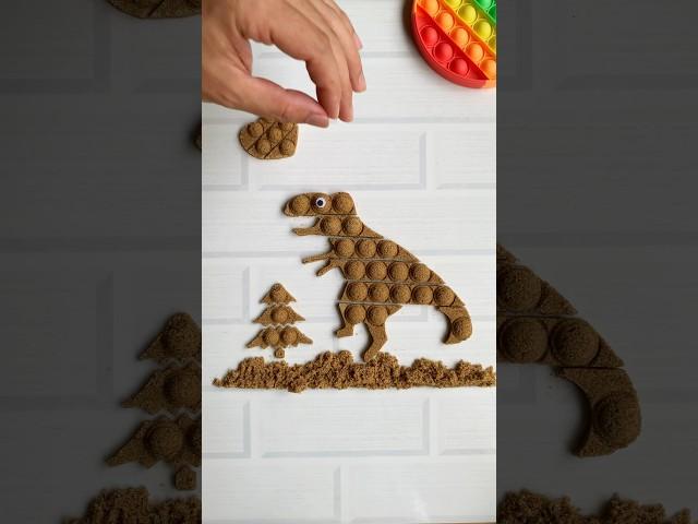  Sand T-Rex & Chrismas tree, have you ever seen it before? #relaxing