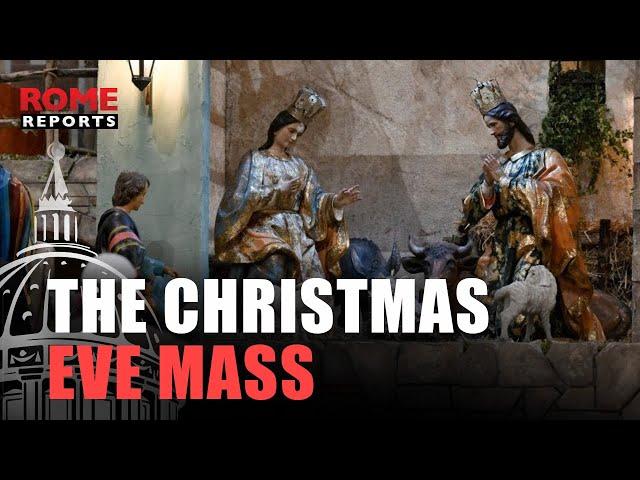 The Pope venerates the Child Jesus after the Christmas Eve Mass