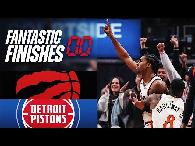 Final 4:22 BUZZER BEATER ENDING Raptors at Pistons  | November 25, 2024