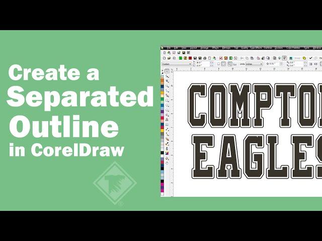 Create a Separated Outline in CorelDraw X3
